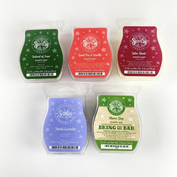 Lot of 5 Scentsy Bars 2.6 oz Size New